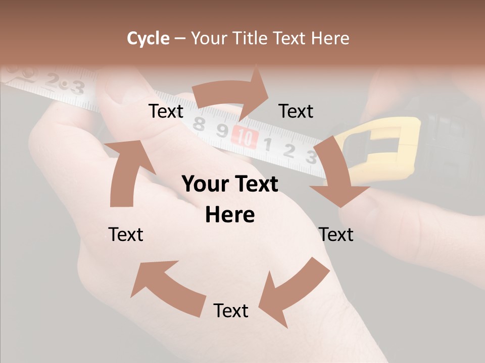 Working Inch Measuring PowerPoint Template