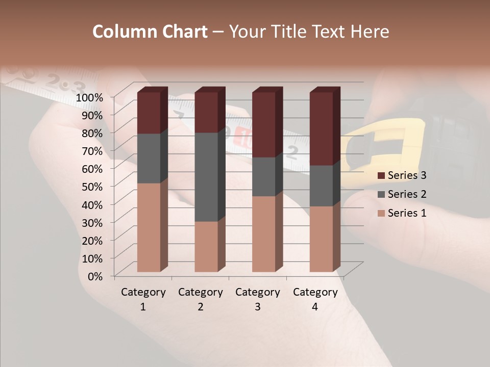 Working Inch Measuring PowerPoint Template