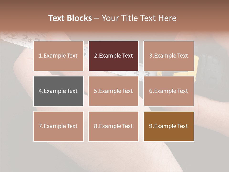 Working Inch Measuring PowerPoint Template