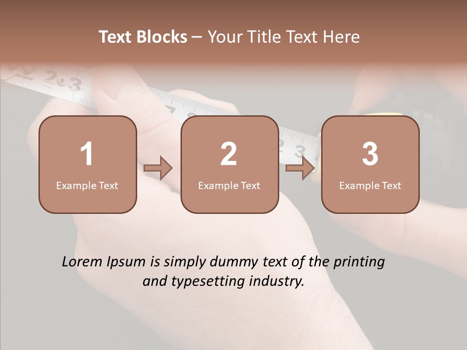 Working Inch Measuring PowerPoint Template