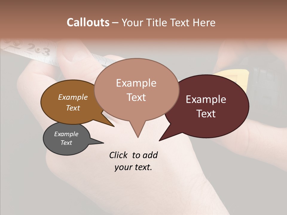 Working Inch Measuring PowerPoint Template