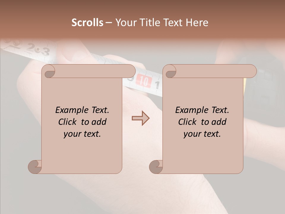Working Inch Measuring PowerPoint Template