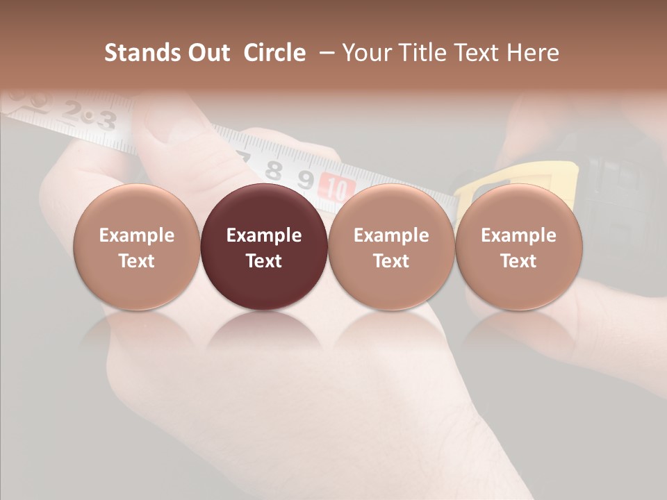 Working Inch Measuring PowerPoint Template