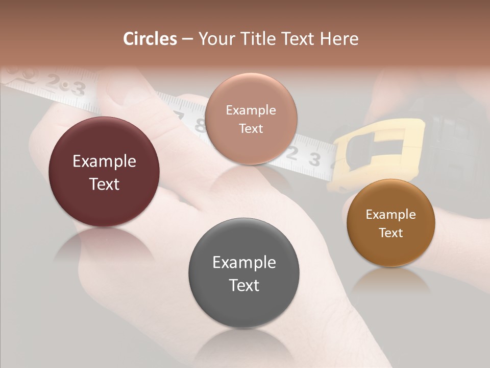 Working Inch Measuring PowerPoint Template