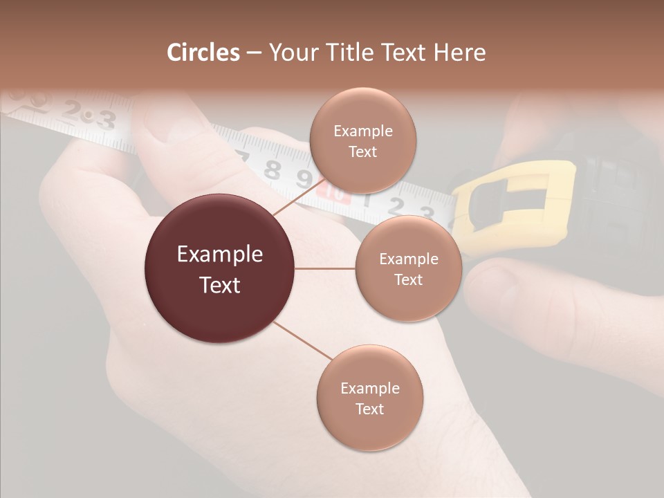 Working Inch Measuring PowerPoint Template