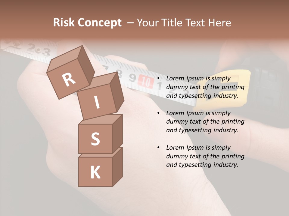 Working Inch Measuring PowerPoint Template