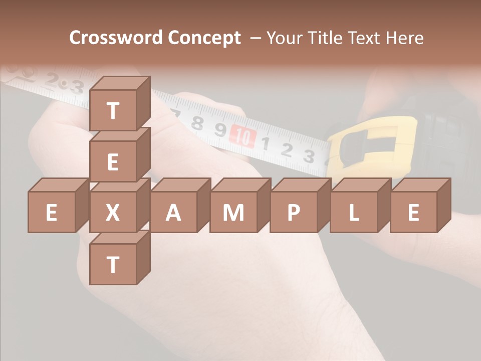 Working Inch Measuring PowerPoint Template
