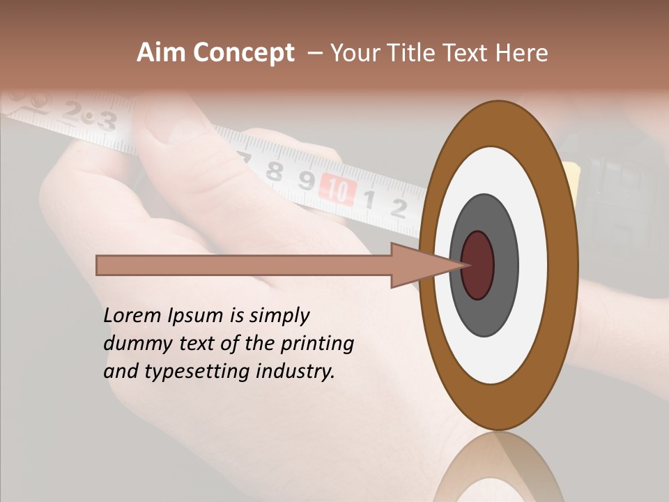 Working Inch Measuring PowerPoint Template