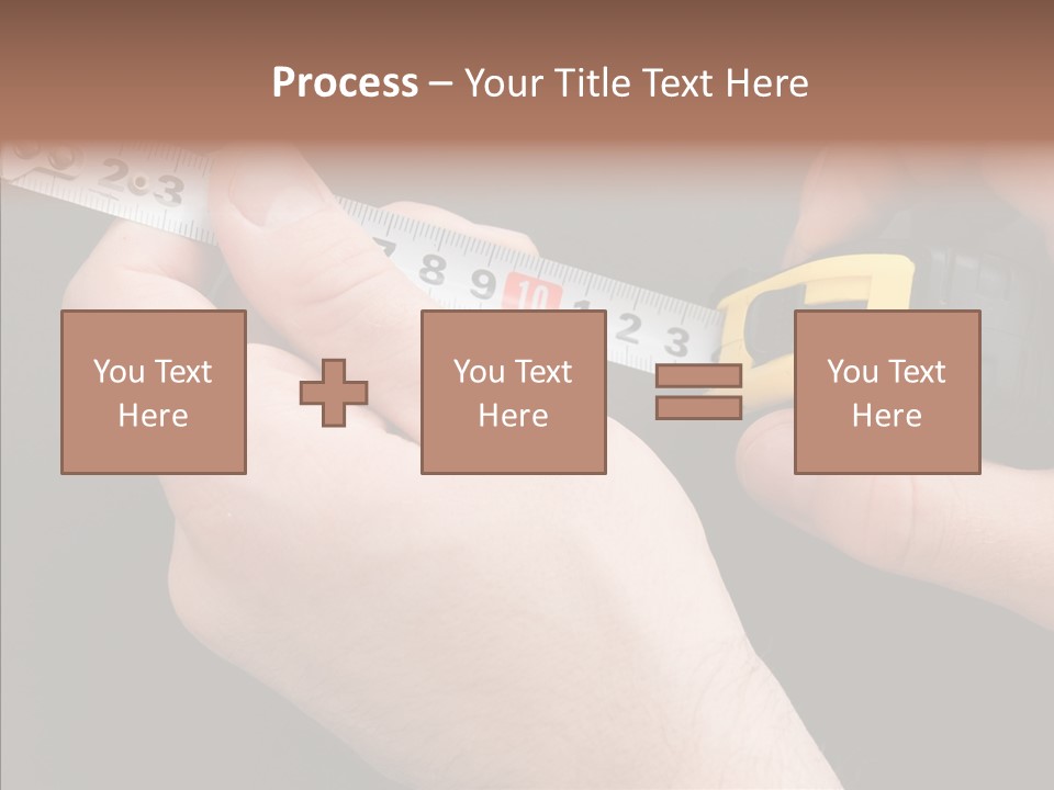 Working Inch Measuring PowerPoint Template