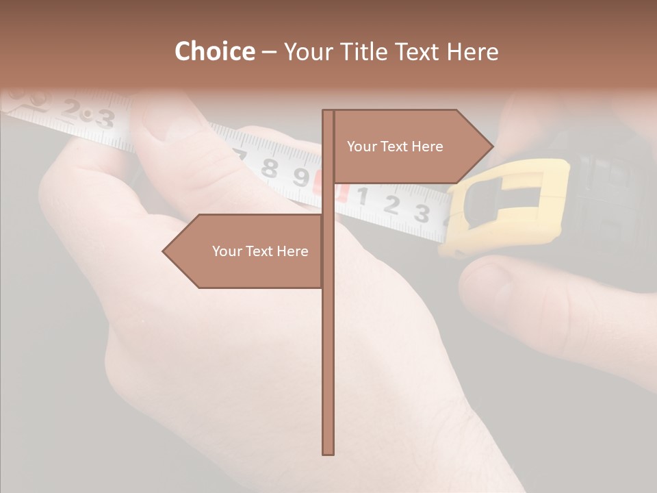 Working Inch Measuring PowerPoint Template