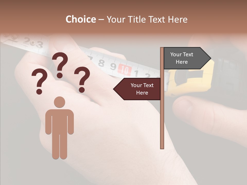 Working Inch Measuring PowerPoint Template
