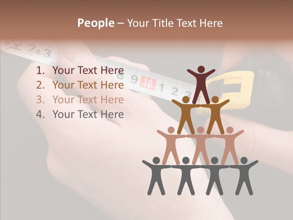 Working Inch Measuring PowerPoint Template