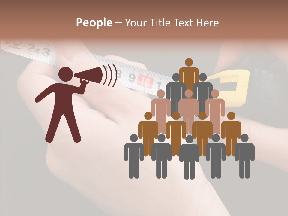 Working Inch Measuring PowerPoint Template