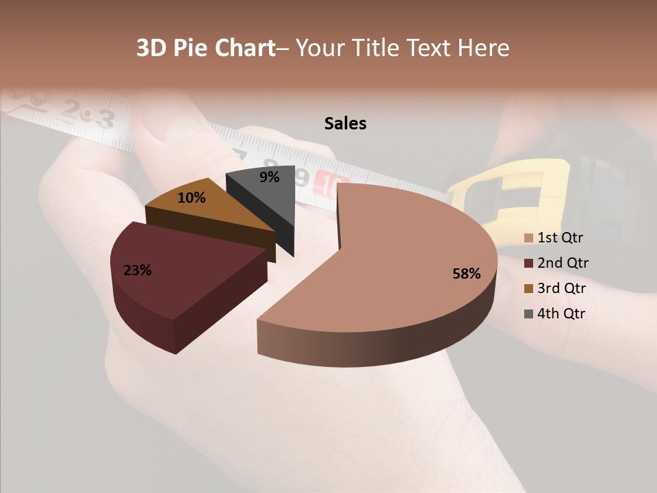 Working Inch Measuring PowerPoint Template