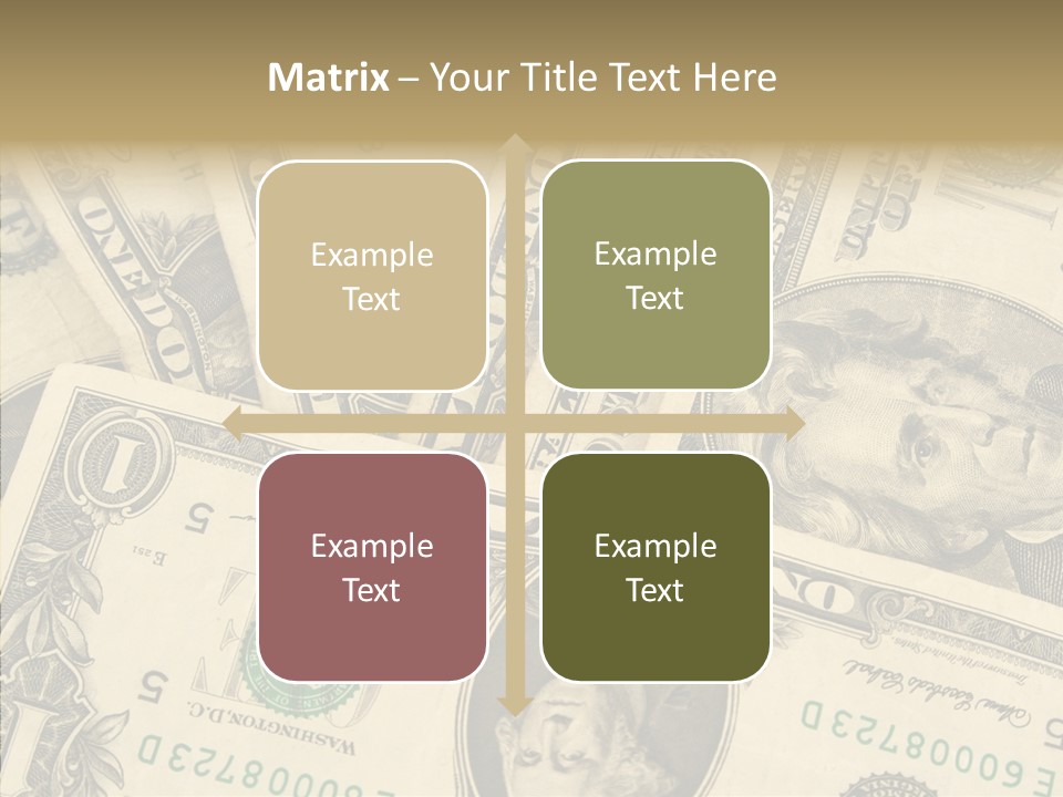 Dollar Paper Currency Valuable PowerPoint Template