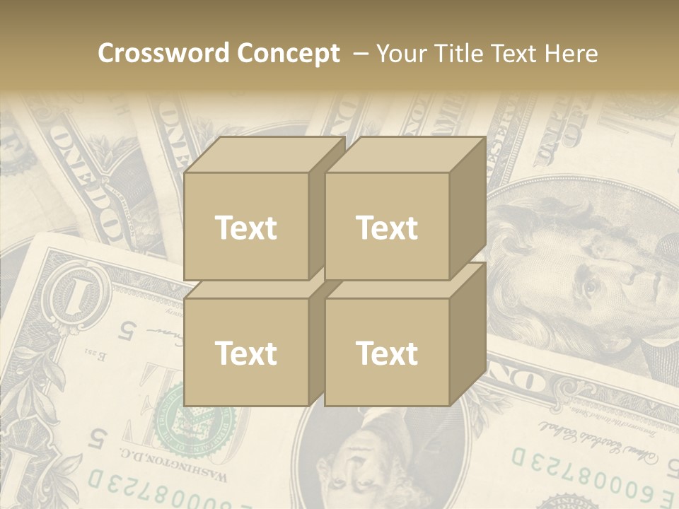 Dollar Paper Currency Valuable PowerPoint Template