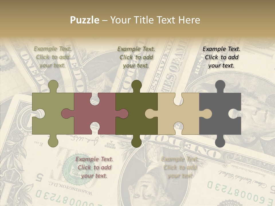 Dollar Paper Currency Valuable PowerPoint Template