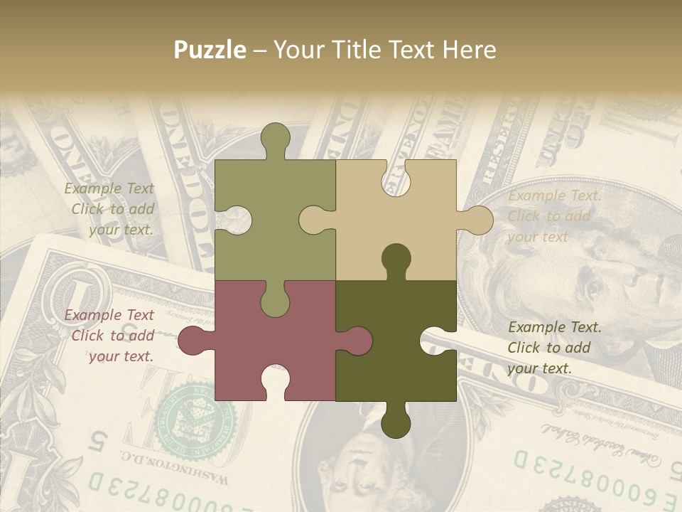 Dollar Paper Currency Valuable PowerPoint Template