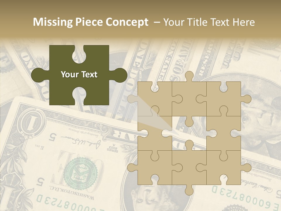 Dollar Paper Currency Valuable PowerPoint Template