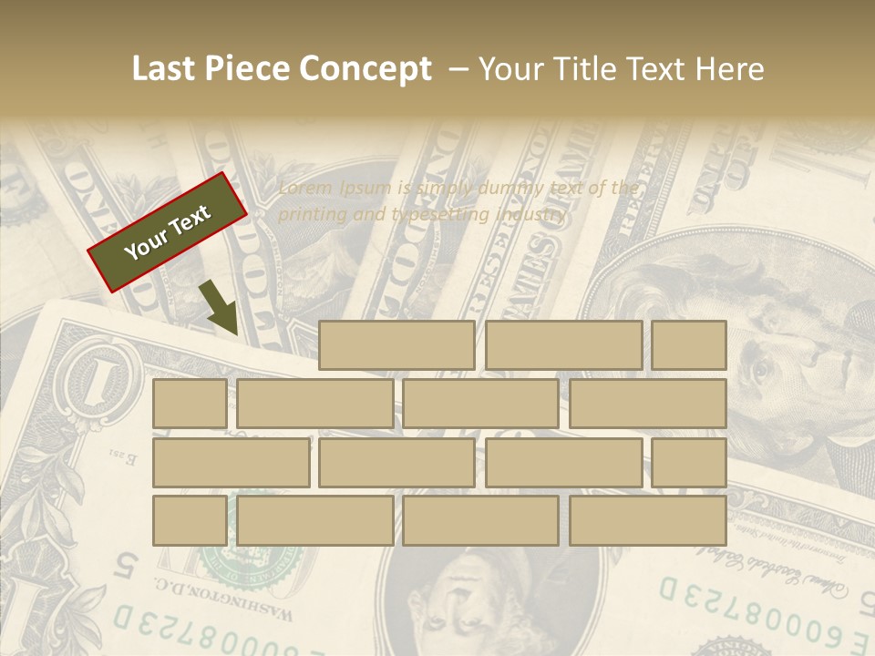 Dollar Paper Currency Valuable PowerPoint Template