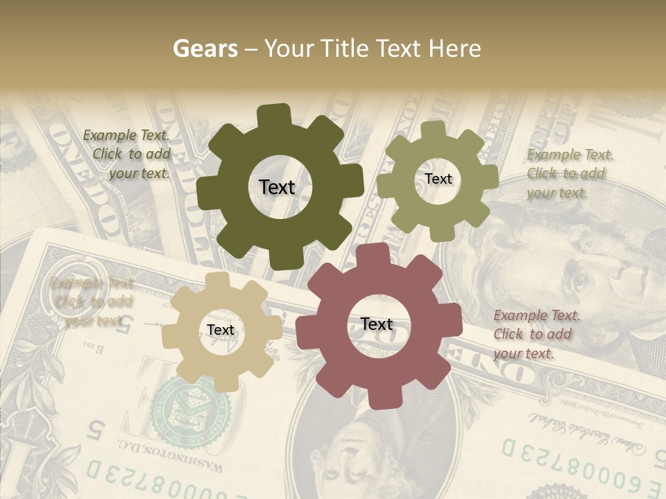 Dollar Paper Currency Valuable PowerPoint Template