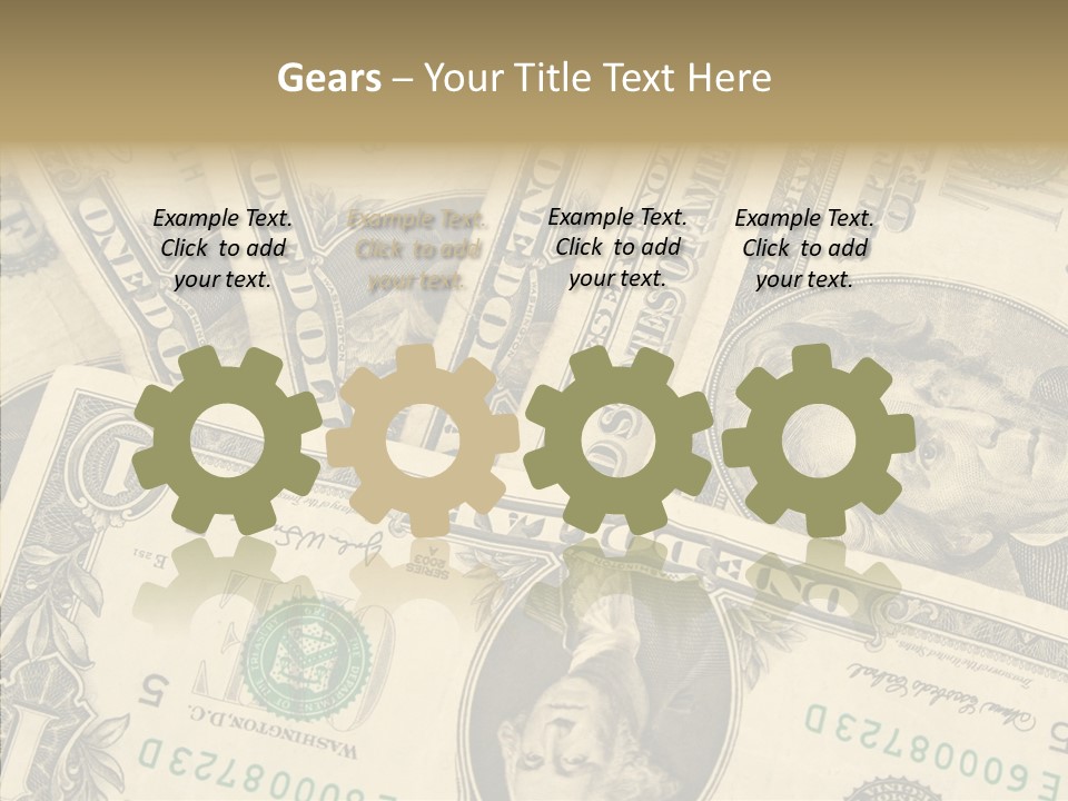 Dollar Paper Currency Valuable PowerPoint Template