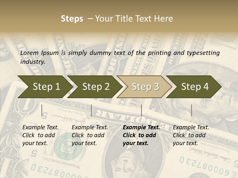 Dollar Paper Currency Valuable PowerPoint Template
