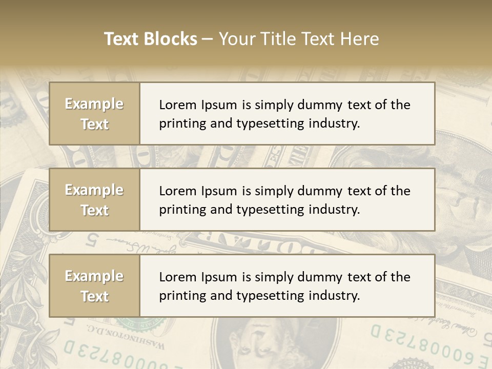 Dollar Paper Currency Valuable PowerPoint Template