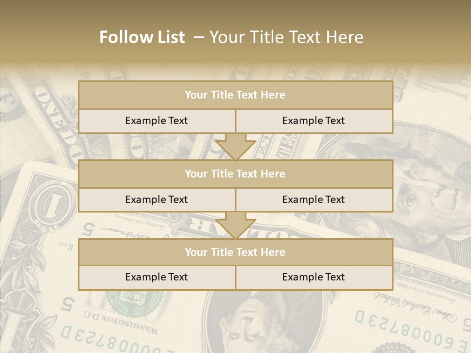 Dollar Paper Currency Valuable PowerPoint Template