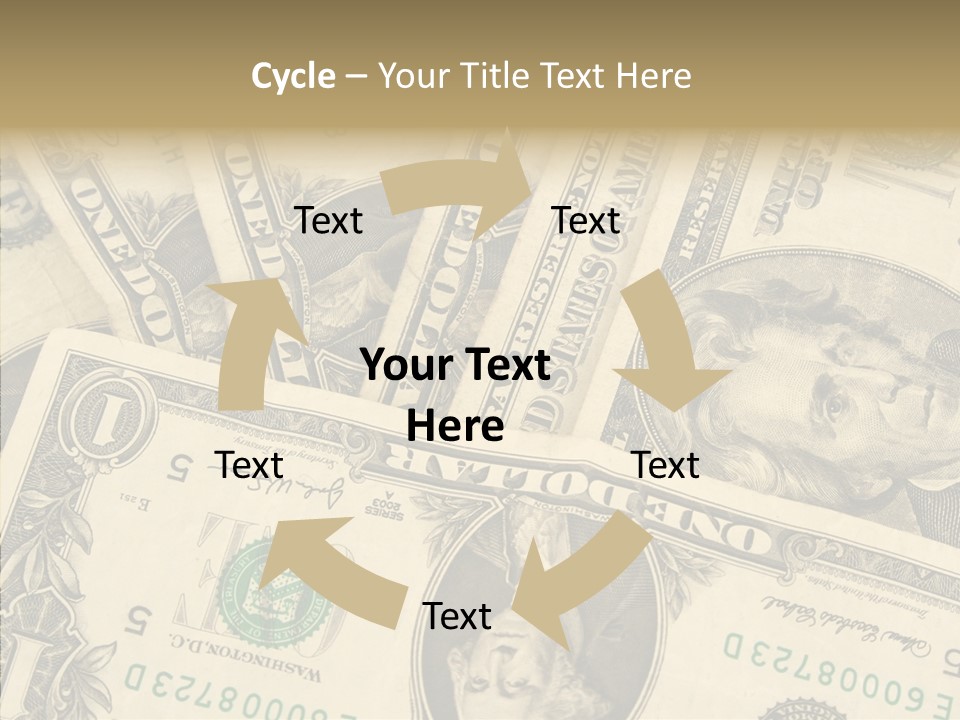 Dollar Paper Currency Valuable PowerPoint Template