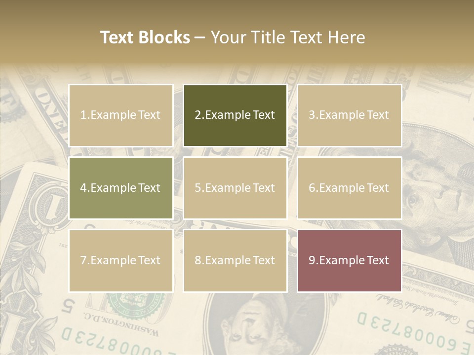 Dollar Paper Currency Valuable PowerPoint Template