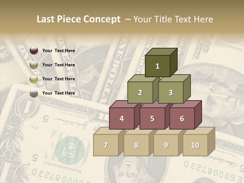 Dollar Paper Currency Valuable PowerPoint Template