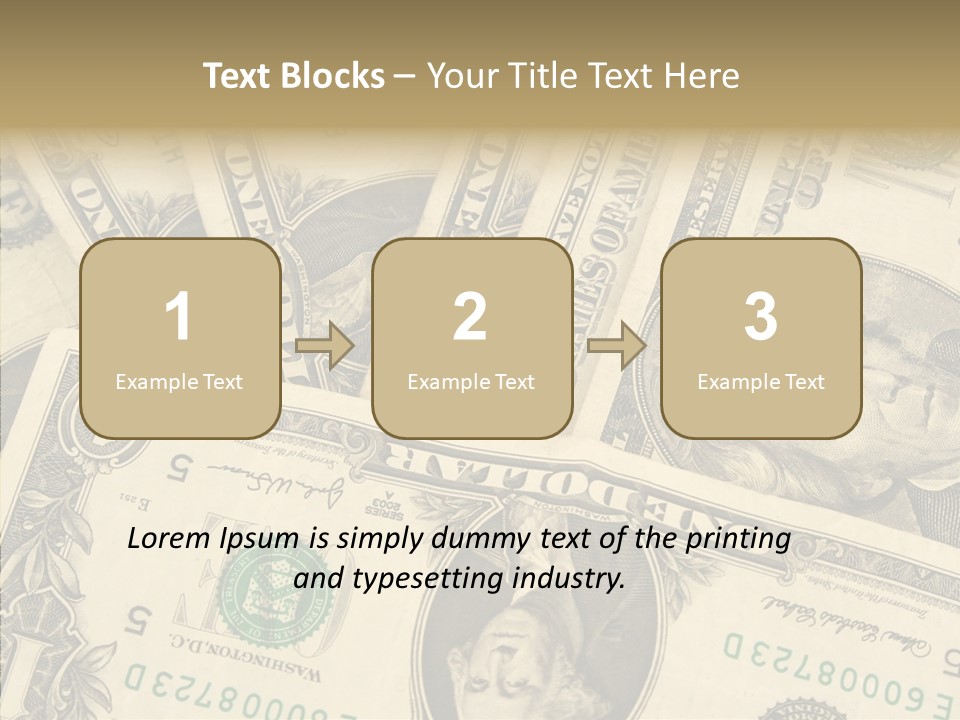 Dollar Paper Currency Valuable PowerPoint Template