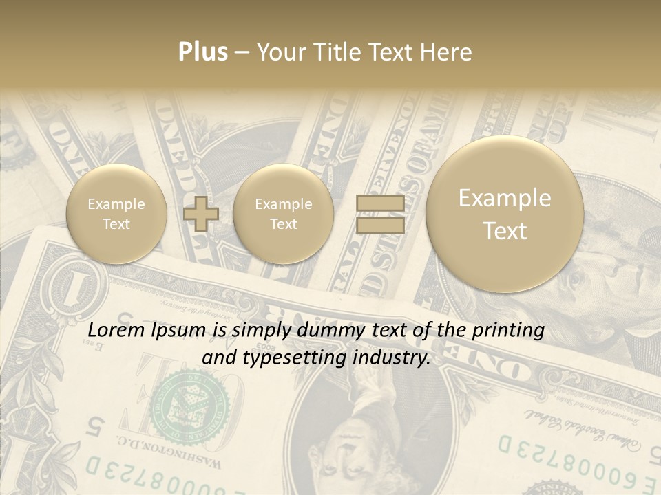 Dollar Paper Currency Valuable PowerPoint Template