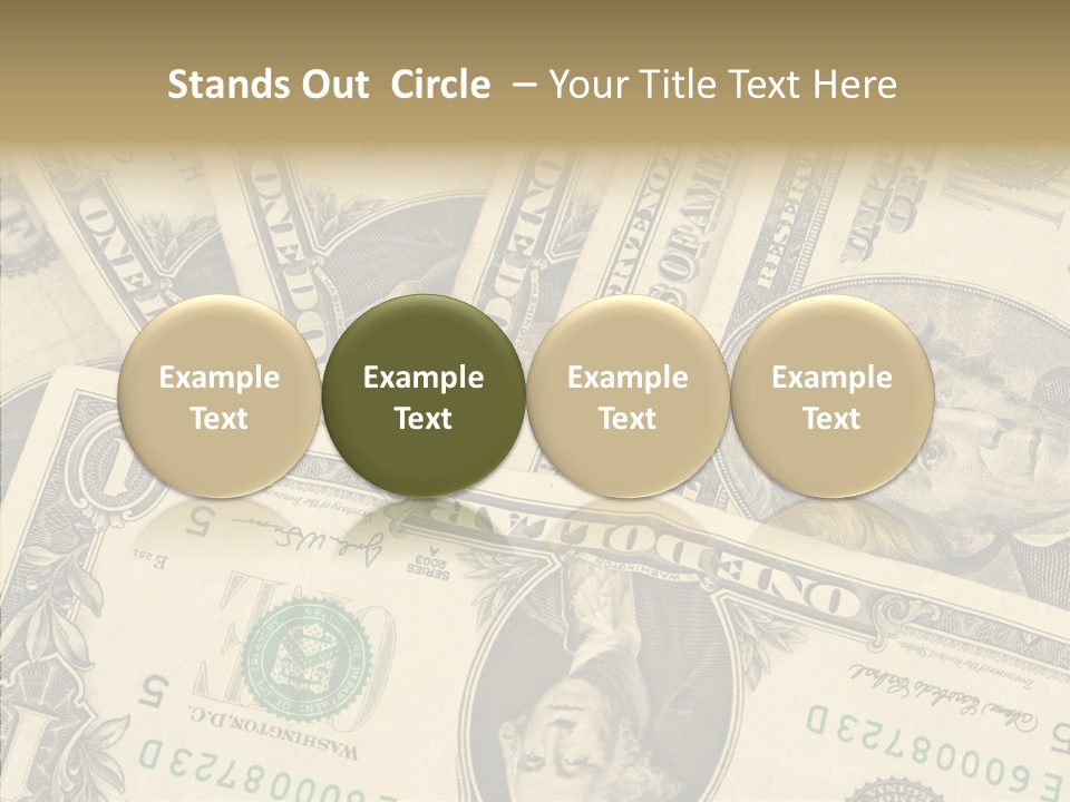 Dollar Paper Currency Valuable PowerPoint Template