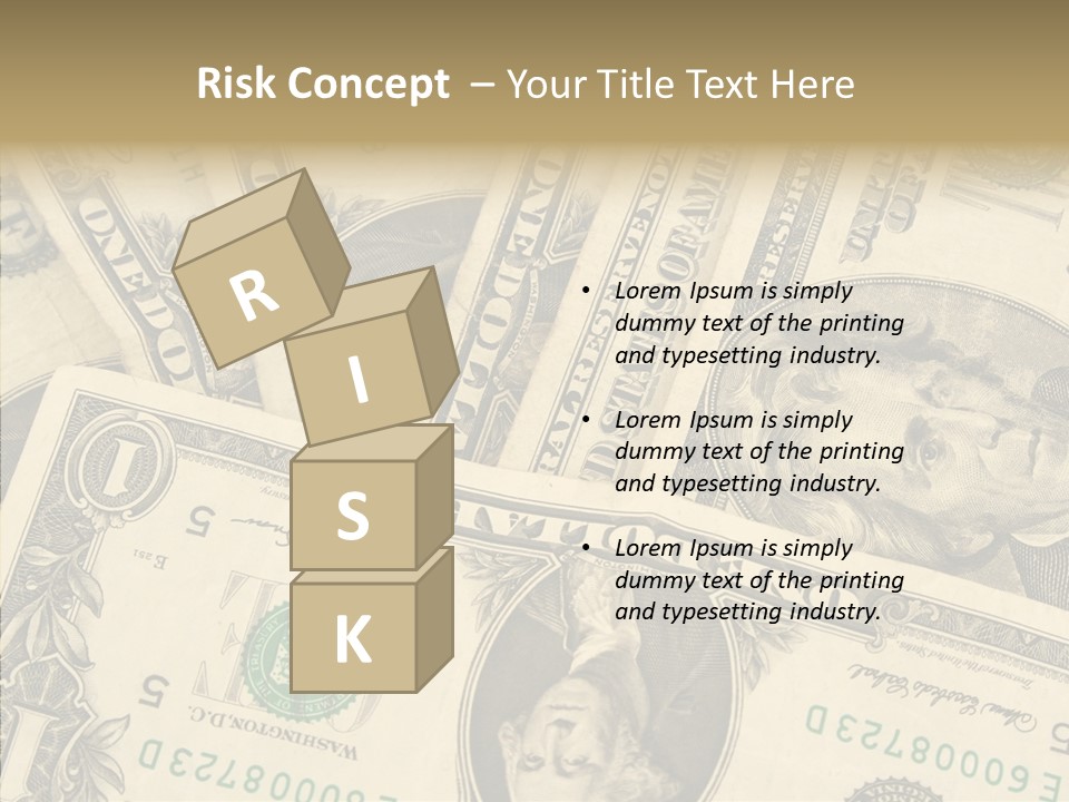 Dollar Paper Currency Valuable PowerPoint Template