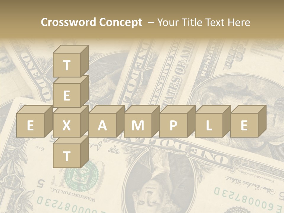 Dollar Paper Currency Valuable PowerPoint Template