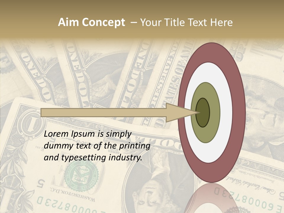 Dollar Paper Currency Valuable PowerPoint Template