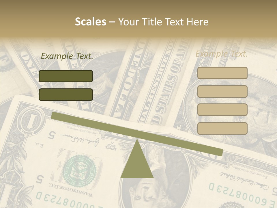 Dollar Paper Currency Valuable PowerPoint Template