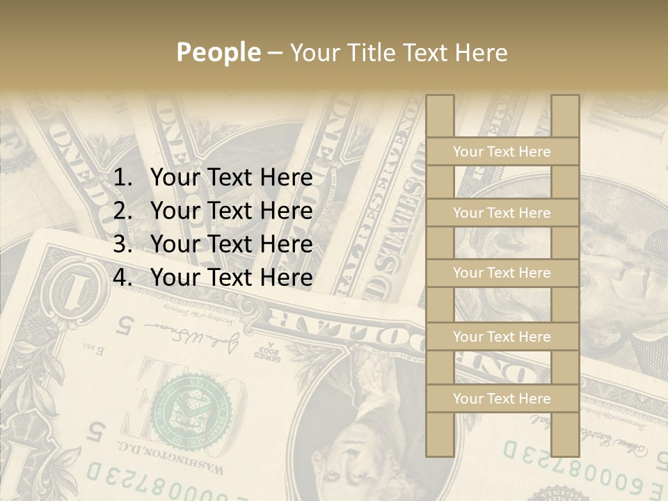 Dollar Paper Currency Valuable PowerPoint Template