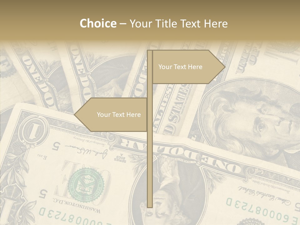 Dollar Paper Currency Valuable PowerPoint Template
