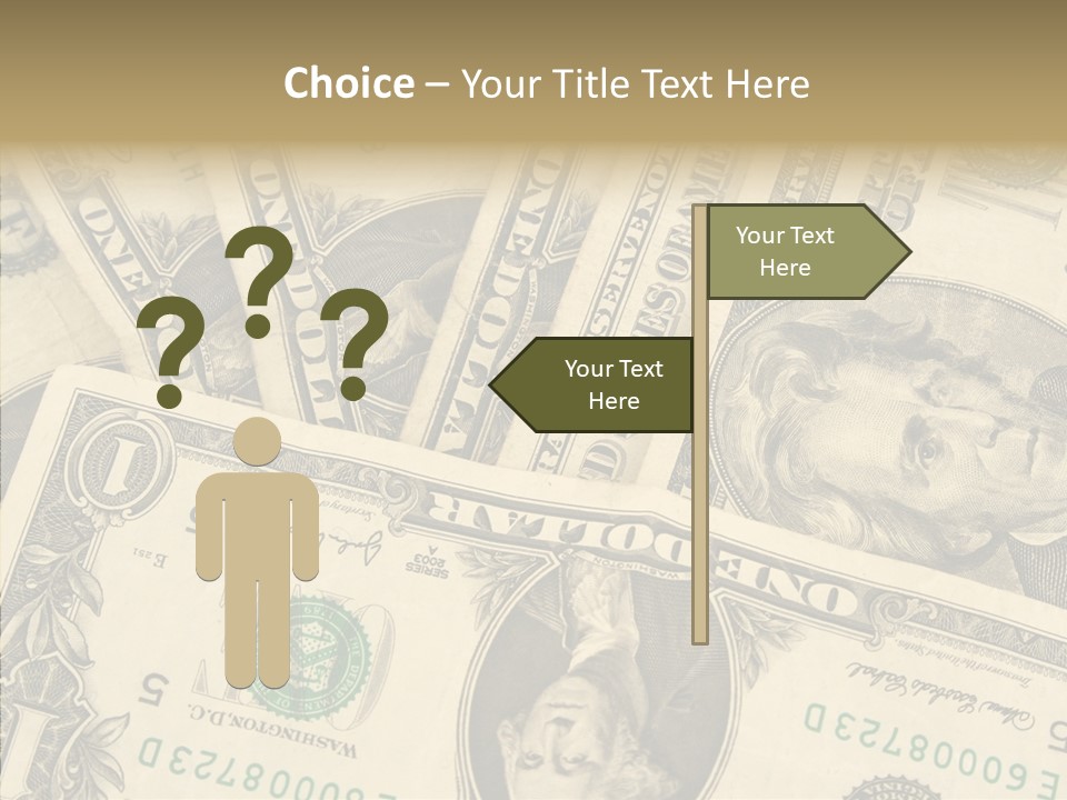 Dollar Paper Currency Valuable PowerPoint Template