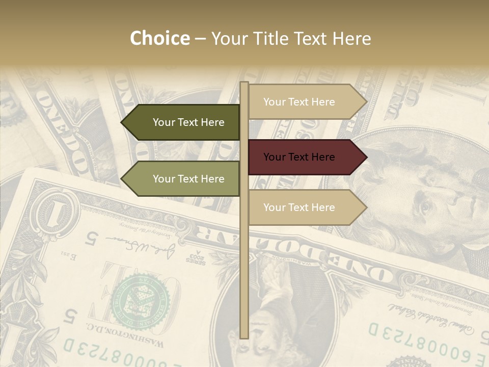 Dollar Paper Currency Valuable PowerPoint Template