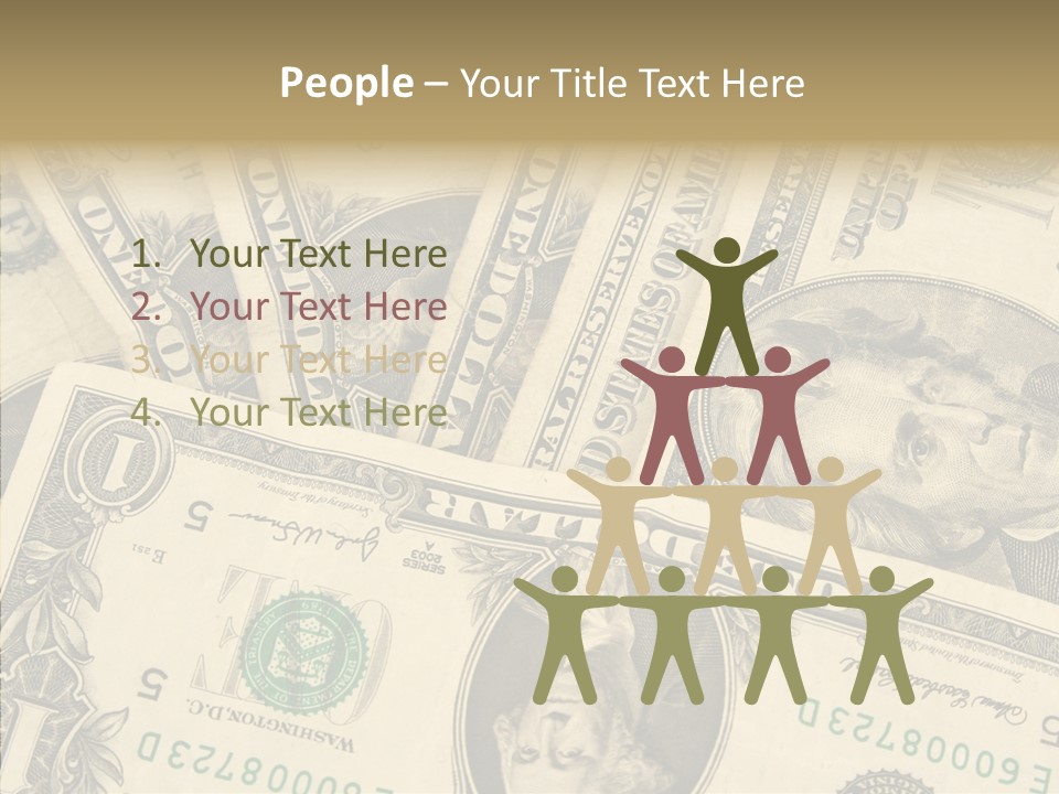 Dollar Paper Currency Valuable PowerPoint Template