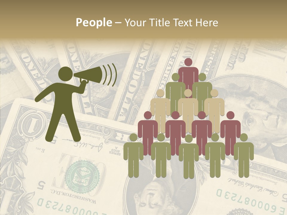 Dollar Paper Currency Valuable PowerPoint Template