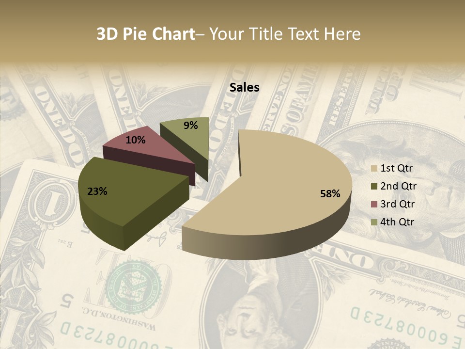 Dollar Paper Currency Valuable PowerPoint Template
