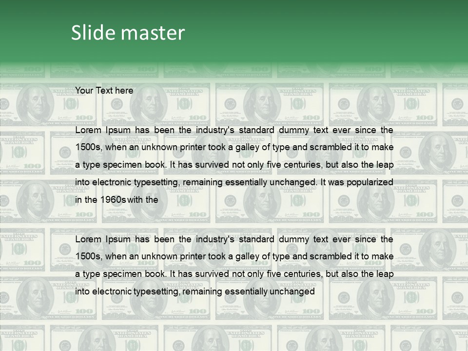 Concept Luck Group PowerPoint Template