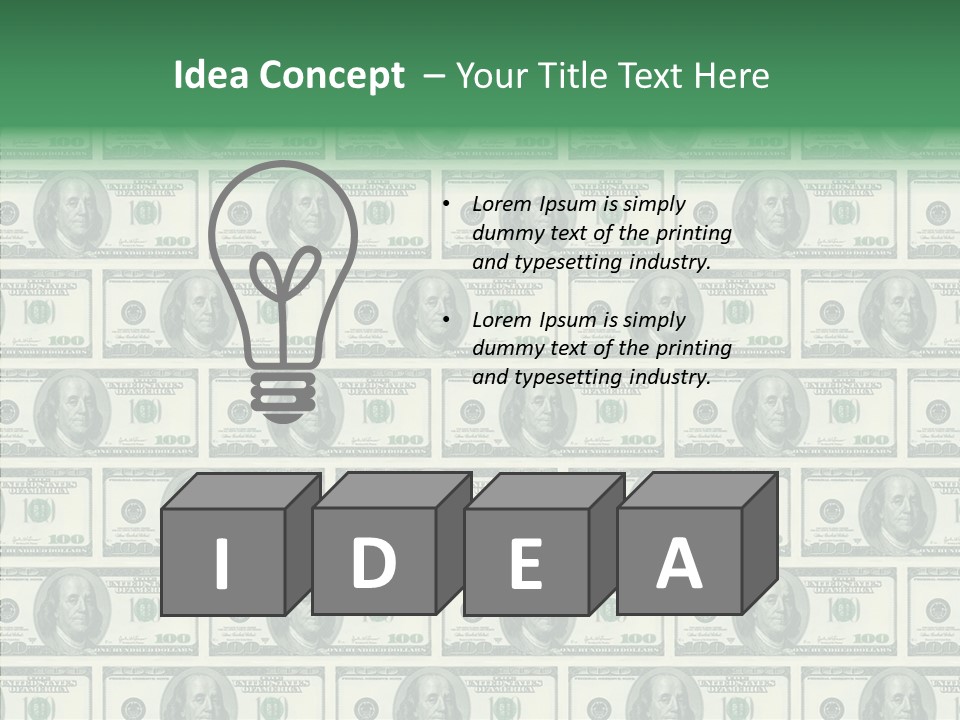 Concept Luck Group PowerPoint Template