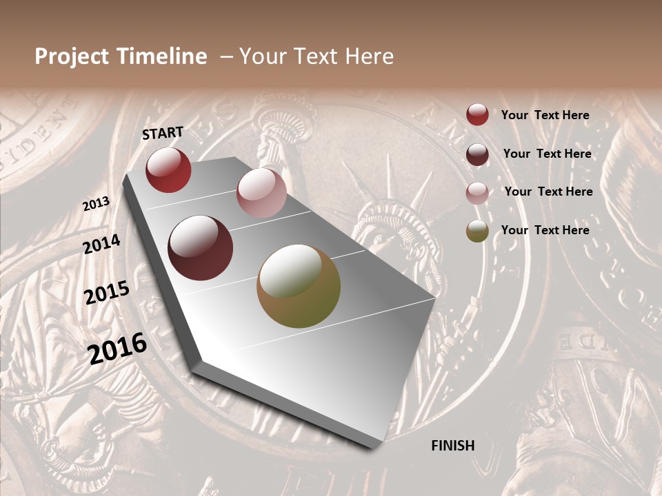 Coin Saving Money PowerPoint Template