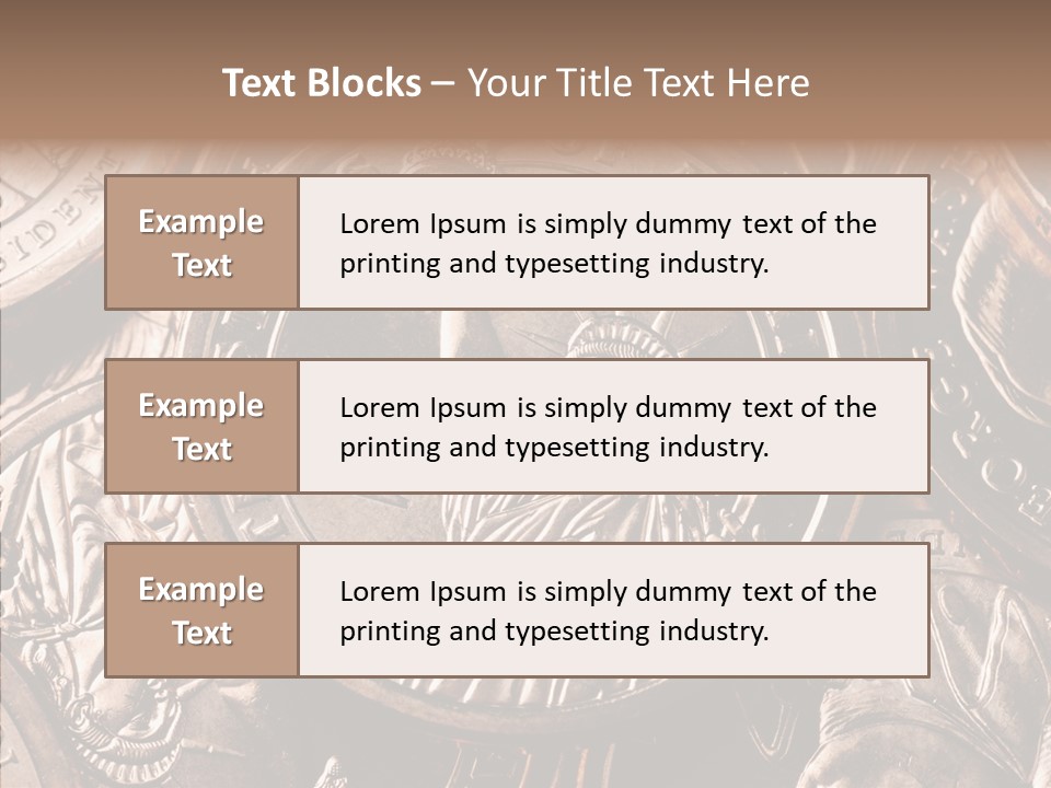 Coin Saving Money PowerPoint Template